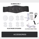 electromagnetic foot massager wave pulse massage machine Slimming belt kit with electrodes and accessories