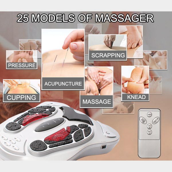 electromagnetic foot massager wave pulse massage machine Electric foot massager with multiple therapy modes