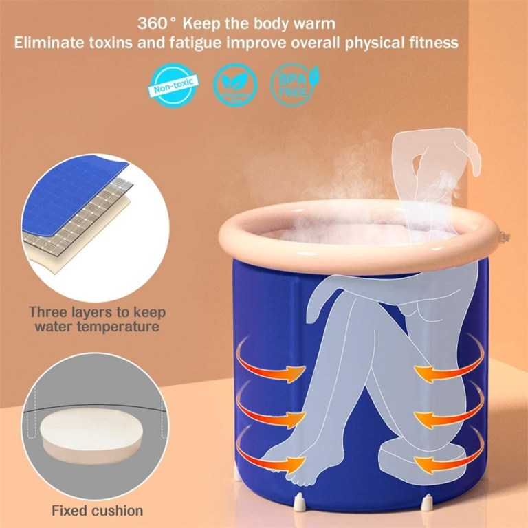 Portable steam sauna barrel with heat insulation layers