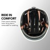 Inside view of helmet with removable lining