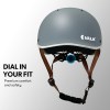Grey VALK helmet with adjustable dial fit system