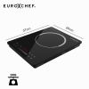 eurochef induction benchtop cooktop, 2000w, 9 heat levels, fast electric portable cooker, touch controls with slider Eurochef portable induction cooktop with touch controls