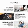 eurochef induction benchtop cooktop, 2000w, 9 heat levels, fast electric portable cooker, touch controls with slider Innovative induction cooktop with easy-clean surface