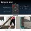 Lightweight foldable treadmill with remote control features
