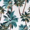 Tropical palm tree pattern on light background