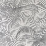 Grey tropical palm leaf pattern
