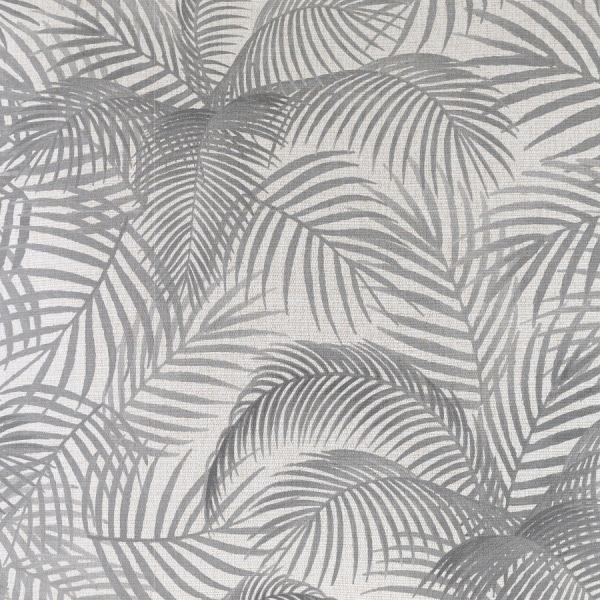 Grey tropical palm leaf pattern