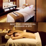 Luxury spa massage room and couple treatment
