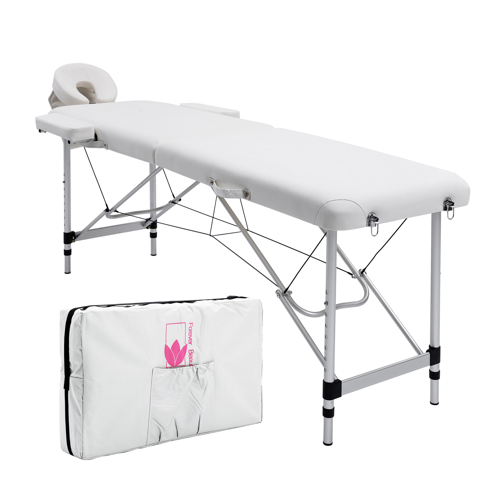 v274 mt alu55 wh mt alu55 wh 00.jpg Portable white massage table with carry case
