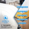 aluminium portable beauty massage table bed 2 fold 55cm white Layered foam cushion with waterproof vinyl cover