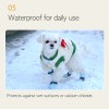 28pc x dog shoes waterproof disposable boots anti slip pet socks m violet Small white dog wearing waterproof boots in snow