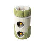 v390 220308a 202507030915 00.jpg Green and cream cat tree with cubbies