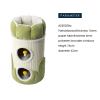 honeypotcat arctic snug double sisal barrel 75cm Green cylindrical cat tree with cosy cubbies