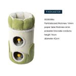 honeypotcat arctic snug double sisal barrel 75cm Green cylindrical cat tree with cosy cubbies
