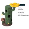honeypotcat solo cactus bloom cat tree green 120.5cm Cactus-shaped cat tree with flower top