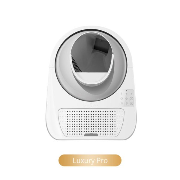White automatic cat litter box Luxury Pro