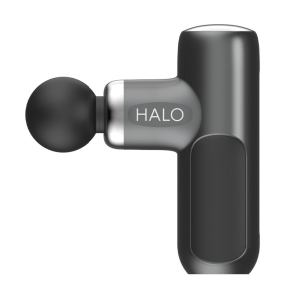 HALO handheld percussion massage gun in black