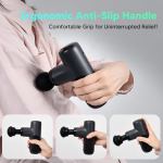 Handheld massage gun with ergonomic anti-slip handle