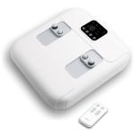 Modern white foot massager with remote control