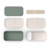 monbento mb original bento box green natural Minimalist reusable lunchbox set with compartments and strap