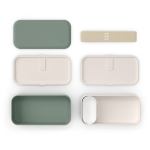 monbento mb original bento box green natural Minimalist reusable lunchbox set with compartments and strap