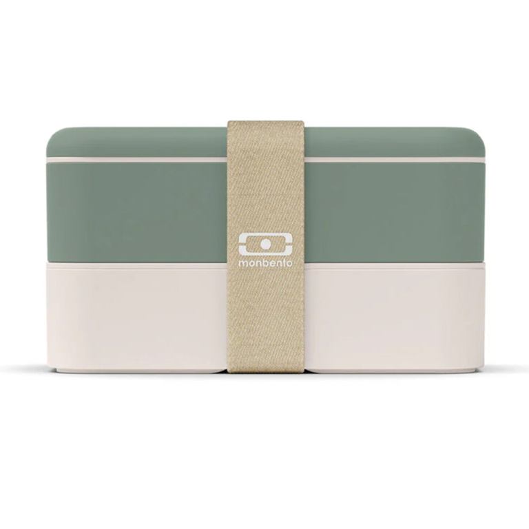 monbento mb original bento box green natural Sage green and beige bento lunch box