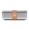 monbento mb sense bento box canyon Stainless steel Monbento lunch box with orange band