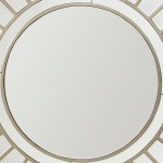 wall mirror mdf silver clear image lightweight mrr 02 Circular skylight with geometric patterned ceiling