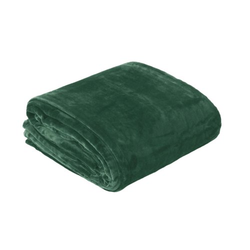 v442 atx blanket plushvelvet forest ds 202603021135 00.jpg Folded dark green plush blanket on white background