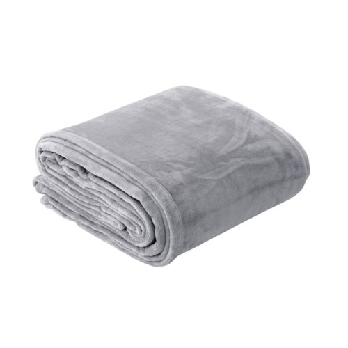 v442 atx blanket plushvelvet silver ds 202603021135 00.jpg Folded grey fleece blanket on white background