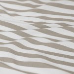 ardor frankie natural stripe yarn dyed reversible quilt cover set queen Beige and white wavy striped fabric pattern