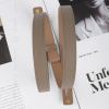 luxury cow leather women waist belt slim corset strap dress shirt belt (caramel) Beige leather handbag straps on magazine pages
