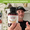 organic beef liver capsules Organic beef liver supplement bottle held up
