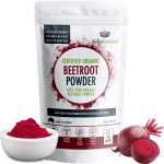 v497 beetroot powder 120g 00.webp Certified organic beetroot powder pouch with fresh beetroot
