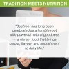 Beetroot nutrition quote over product packaging