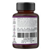 Back label of elderberry supplement bottle