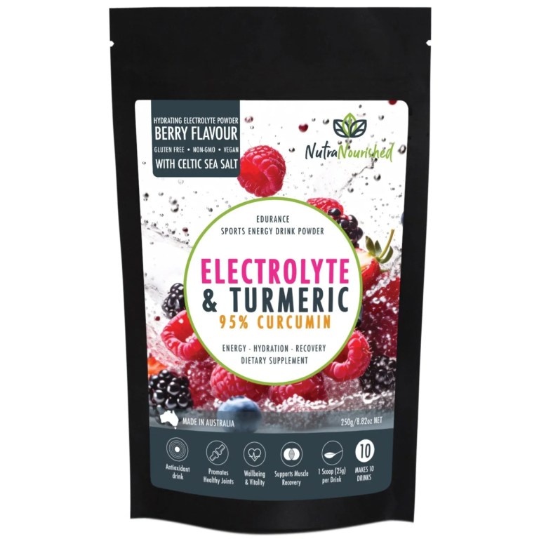 v497 electro curc berry 250g 00.webp Berry electrolyte and turmeric powder pouch