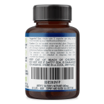 Brown MSM supplement bottle with dosage label