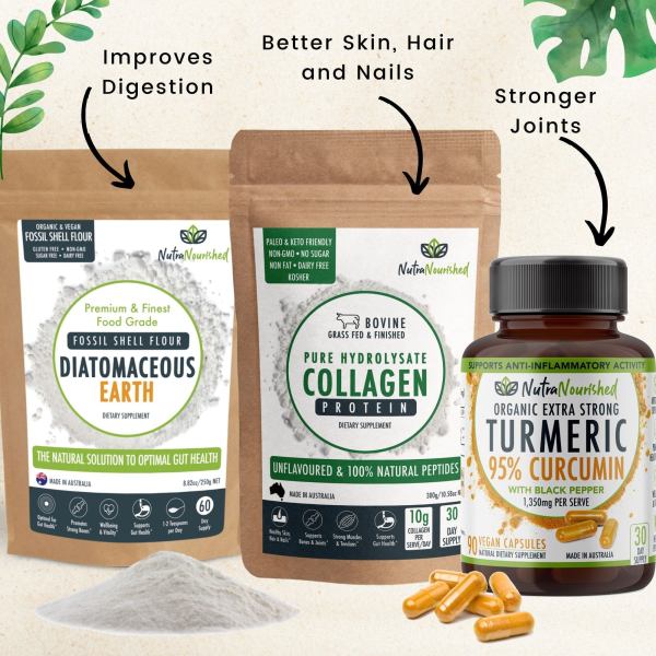 value bundle: health kick starter bundle Natural supplements for digestion, skin, and joints