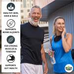 value bundle: health kick starter bundle Active couple smiling with health supplement benefits text