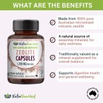 zeolite capsules NutraNourished Australian zeolite capsules supplement bottle