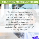 zeolite capsules Zeolite supplement banner with wellness message