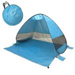 automatic pop up beach tent uv protection portable sunshade shelter outdoor Blue pop-up beach tent with carry bag