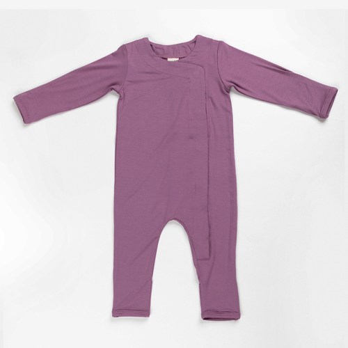 v563 111004012 202503051215 00.jpg Purple long-sleeve baby onesie with front zip