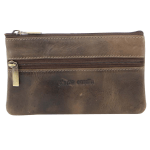 pierre cardin ladies womens genuine leather rfid coin purse wallet mushroom Brown leather Pierre Cardin zip coin purse