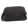 v563 pc 2803 black 202503261221 00.jpg Black leather toiletry bag with zip closure