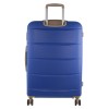 pierre cardin hardshell cabin luggage bag travel carry on tsa 54cm (49l) ocean Blue hard-shell suitcase with telescopic handle and wheels