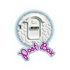 lifespan kids dolu playhouse (pink) Close-up of toilet seat underside with Post Box text