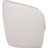 elysian occasional chair 72cm Light beige upholstered accent chair side view