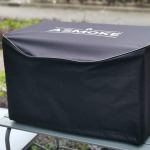 as300 grill cover Black ASmoke barbecue cover on outdoor table